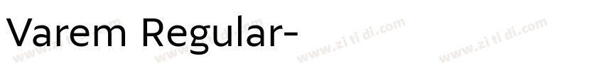 Varem Regular字体转换